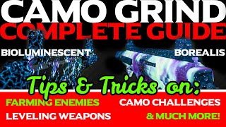 Camo Grind Guide (FAST) - MWZ Borealis \u0026 BioLuminescent Complete \u0026 Easy! Modern Warfare III Zombies