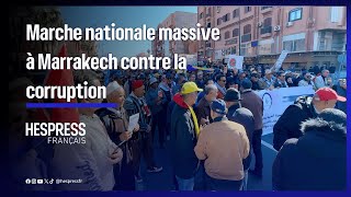 Marche nationale massive à Marrakech contre la corruption