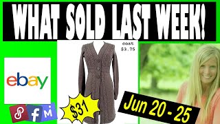 15 Items Sold Fast In ONE Week Reselling on eBay for Beginners #ebay What Sold on eBay and Poshmark