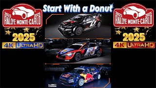 FIA WRC - Rally Monte Carlo 2025 - Start With a Donut Roundabout.