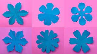 HNU46 Basics of cutting 6 petals of paper flowers-พื้นฐานการตัดดอกไม้กระดาษ6กลีบ-ดอกไม้กระดาษ