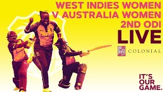 🔴LIVE Windies Women vs Australia Women | 2nd Colonial Medical Insurance ODI 2019