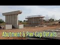 Abutment & Pier Cap Details for Bridge Construction