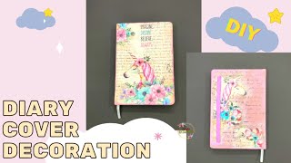 DIY Diary Cover Decoration Ideas | How To Decorate Notebook Cover Design
