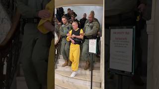 A glimpse of the Delphi murders suspect, Richard Allen, for the first time in four months.