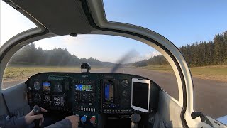 Spiral clouds from Glasair II propeller