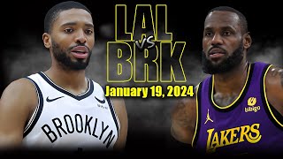 Los Angeles Lakers vs Brooklyn Nets Full Game Highlights - January 19, 2023 | 2023-24 NBA Season