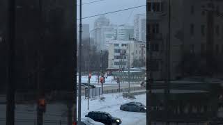 City Snowfall, Ekaterinburg, Russia, January 2025