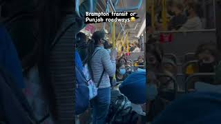 Brampton transit or punjab road ways 🤣🤣😂😂/#punjabi/Punjabi in canada / funny punjabi 🤣🤣⚡⚡