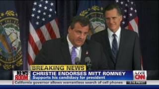 Gov. Christie endorses Mitt Romney