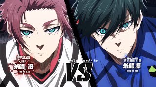 Sae Itoshi vs Rin Itoshi | Blue lock season 2 episode 8