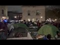 Hundreds of Yale students chant and tent outside in pro-Palestinian protest