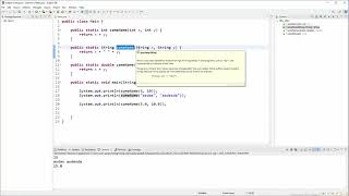 Java Tutorial - 22 - Method Overloading