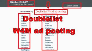 How To Doublelist New Craigslist W4m Ads Posting
