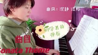 Mozart Sonata Theme played by beginner 莫扎特奏鸣曲