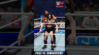 What is Roman Reigns trying to do with Paige #wwe