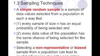 Chapter 1 - Sampling and Sampling Techniques