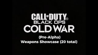 COD Black Ops Cold War (Pre-Alpha) - All Weapons Showcase