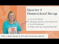 Quarter 1 Homeschool Recap (better late than never!)