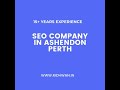 SEO Company in Ashendon Perth