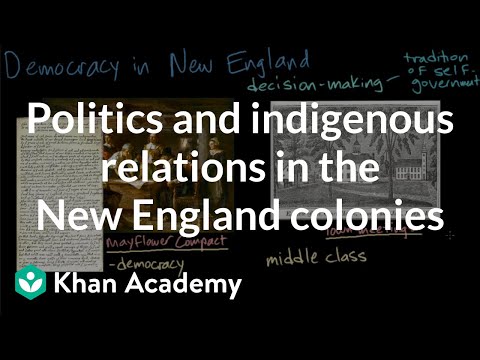 What was the political life like in the New England colonies?