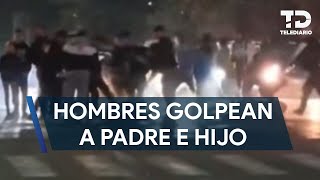 Aficionados de Rayados golpean a padre y su hijo de 15 años a dos cuadras del estadio