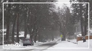 Weather Impact Alert: Spokane County gives update on road conditions after Wednesday night snow