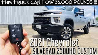 2021 Chevrolet Silverado 2500HD Custom: Start up \u0026 Full Review