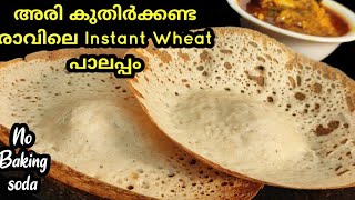 💯 ഗോതമ്പു പൊടി കൊണ്ട് perfect ആയി instant പാലപ്പം| instant wheat palappam| wheat palappam |appam