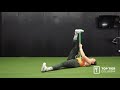 mobility corner banded lying hamstring stretches