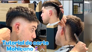 Mohawk FADE💈 Paso a paso de cómo HACER corte MOHICANO ✂️ #barbero #haircut