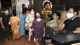 Mega Star Chiranjeevi Watching Vakeel Saab Movie In Theater With Family | Filmyfocus.com