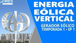 Gerador Eólico Vertical 600 Watts para Testes