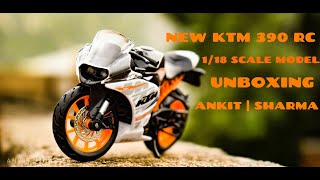 UNBOXING | MAISTO KTM 390 RC 1:18 BIKE DIECAST SCALE MODEL | MINIATURE DIECAST MODELS