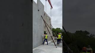 Lifting 22 concrete tilt wall panels to make a 10,600SF retail center in one day #realestate