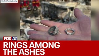 LA County wildfires: Firefighters find rings among the ashes