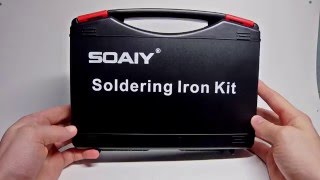 SOAIY® 60W Adjustable Temperature Welding Soldering Iron with Tool Carry Case