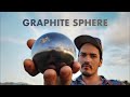 Shiny Graphite Ball made from Clay and Graphite (Dorodango)