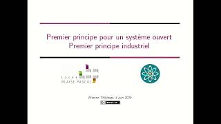 Démo - Premier principe de la thermodynamique pour un système ouvert (premier principe industriel)