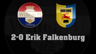 Willem II - SC Cambuur: 2-0 door Erik Falkenburg!
