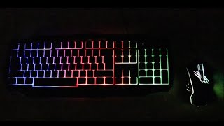 Backlit PC Gamer's Kit with Keyboard and Mouse