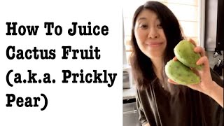 How to Juice Cactus Fruit (Prickly Pear)