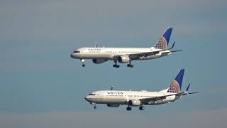 United Parallel Landing 757 vs. 737 @ KSFO