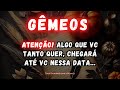 GÊMEOS♊ATENÇÃO! ALGO QUE VC TANTO QUER, CHEGARÁ ATÉ VC NESSA DATA