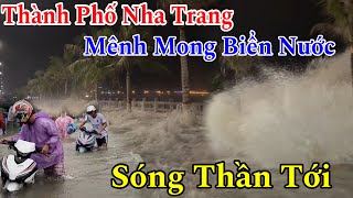 Nha Trang Lũ Lụt Nước Ngập Thành Phố Sóng To Gió Lớn Chìm Tàu Ghe | Đỗ Hoài Thương