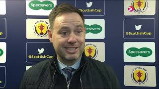 Rangers manager Michael Beale is interviewed after crazy Scottish Cup game against Partick Thistle!