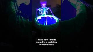 This is how I made my puking skeleton for Halloween