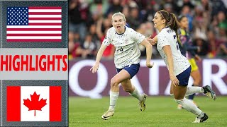 USA vs Canada Highlights | 2024 Concacaf Women's Gold Cup | 3.6.2024