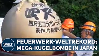 MEGAFEUERWERK IN JAPAN: Größter Feuerwerkskörper der Welt gezündet