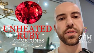 I found Unheated ruby gemstones VLOG bangkok